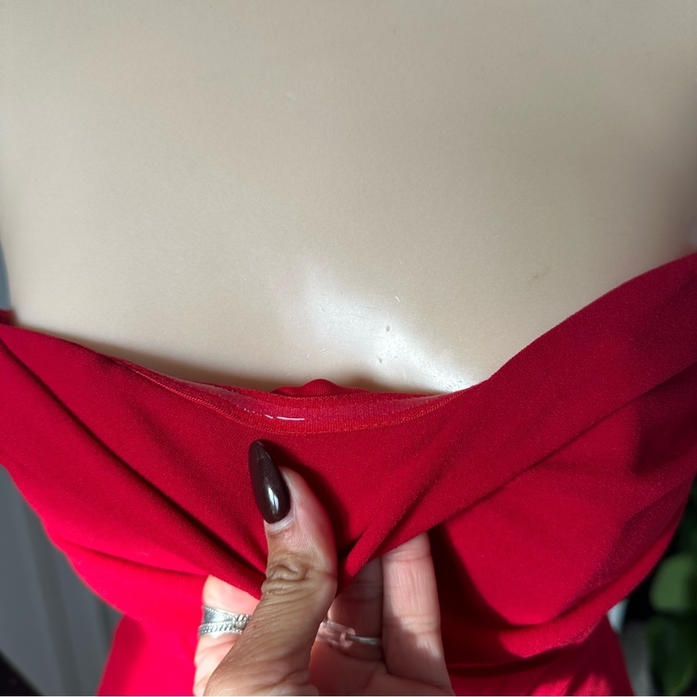 LULU’S DRAMATIC INTENT STRAPLESS CORSET BODYCON MINI DRESS - Picture 8 of 14